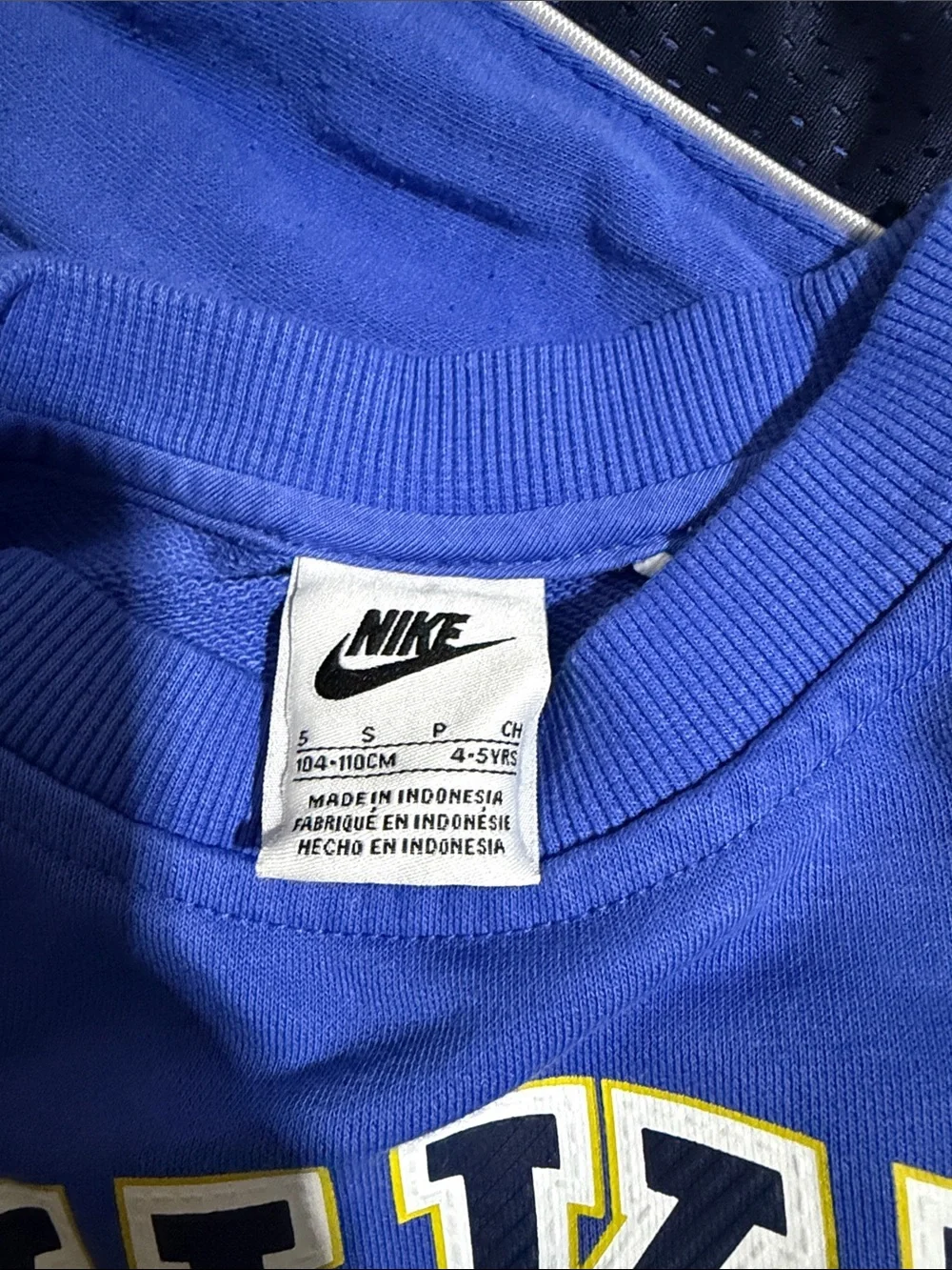 Nike Royal Blue Kids Sweatshirt & Joggers Set with Navy Stripes